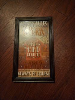Family Rules Framed Wall Art