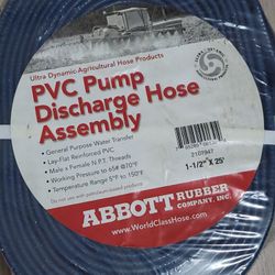 **NEW Sealed** PVC Pump Discharge Hose Assembly 