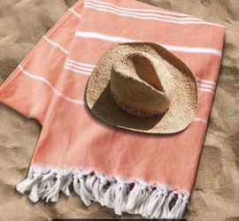 Light Orange Oversized Beach Towel