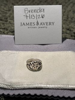 James Avery Scroll Cross Ring