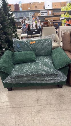 Green sofa