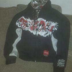 Vintage Marc Ecko Graffiti Zipup Hoodie Sweatshirt 90s Y2K