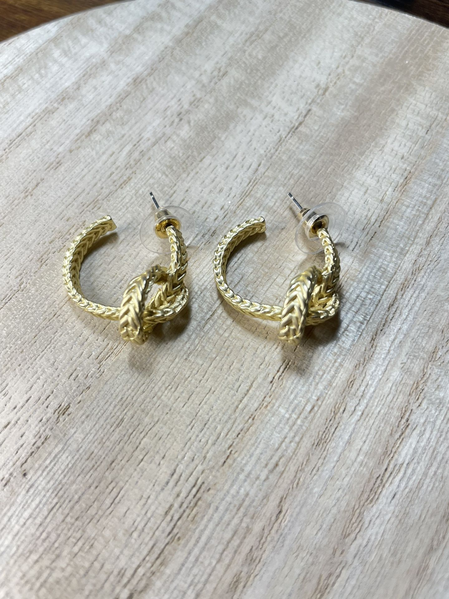 New Knot Hoop Earrings, Valentines Gift 