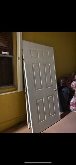Metal  double doors