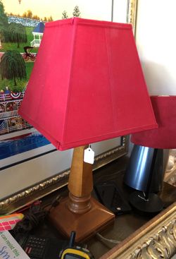 Beautiful red shed wooden button.