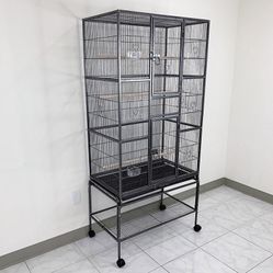 New in box $160 X-Large 69” Bird Cage for Mid-Sized Parrots Cockatiels Conures Parakeets Lovebirds Budgie, 31x19x69” 