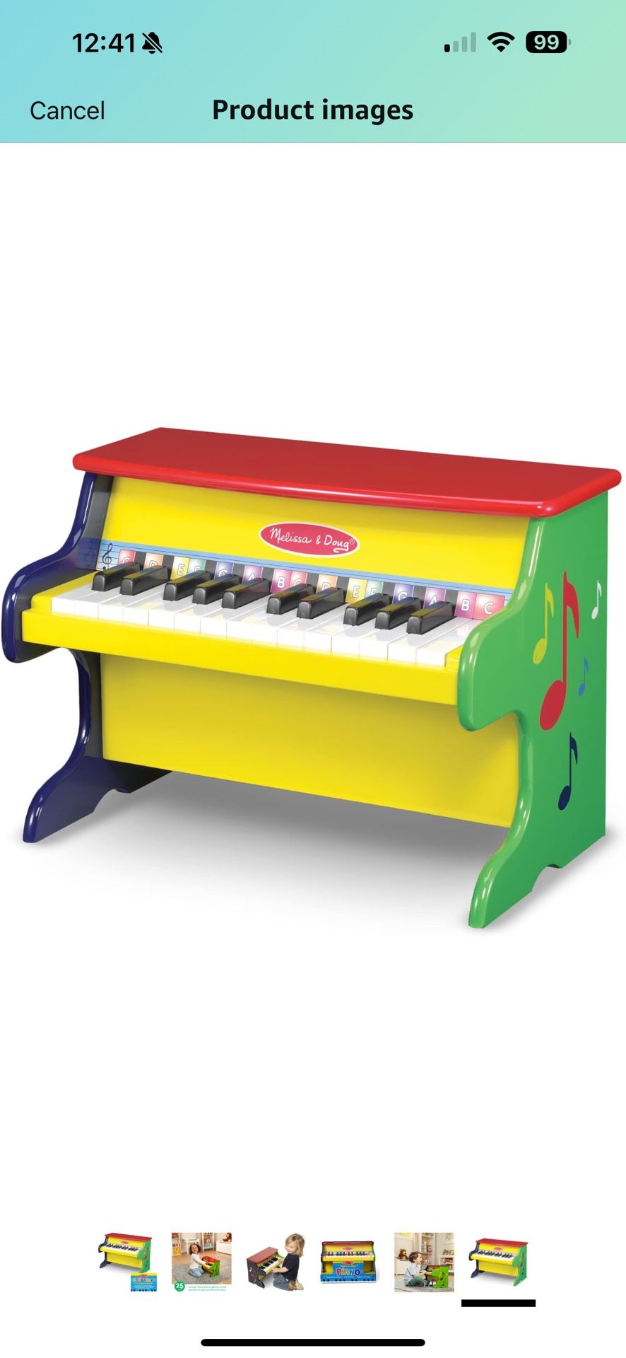 Melissa & Doug Learn-To-Play Piano With 25 Keys
