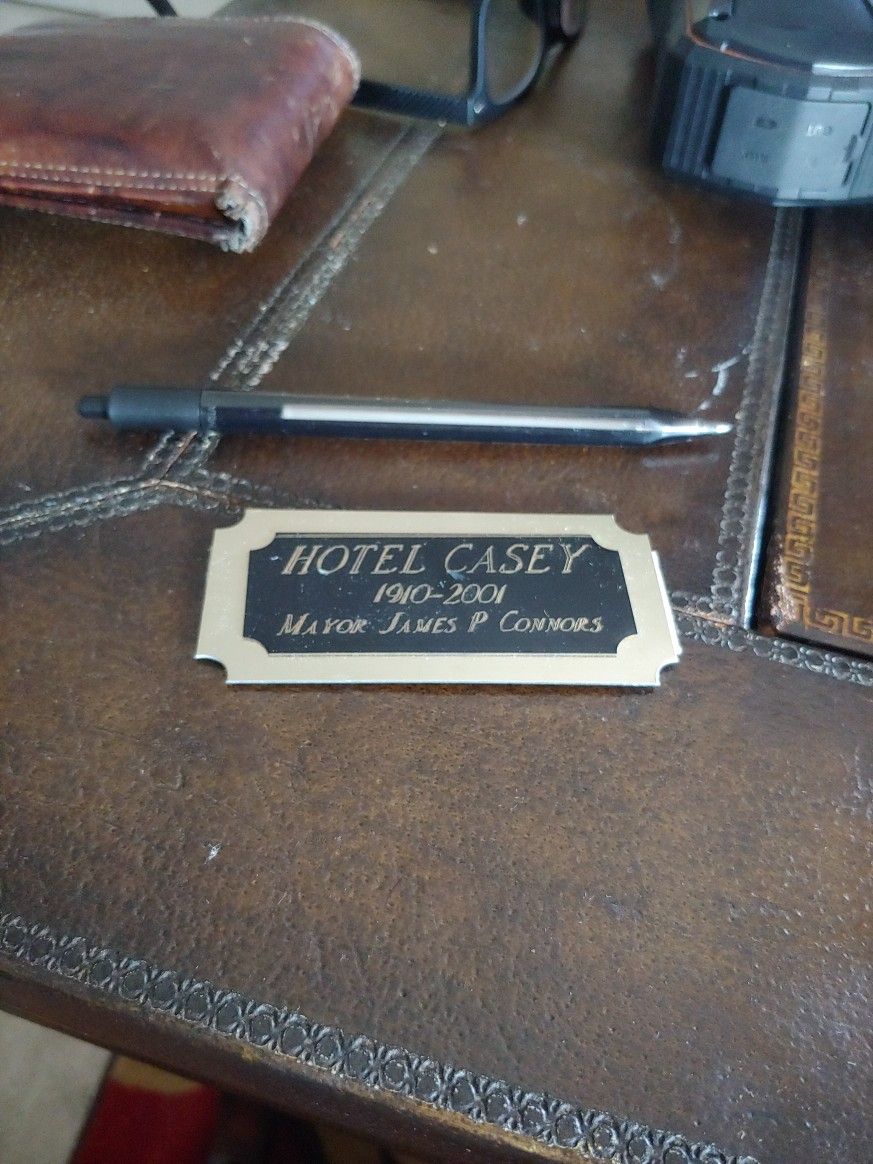 Casey Hotel Name Plate