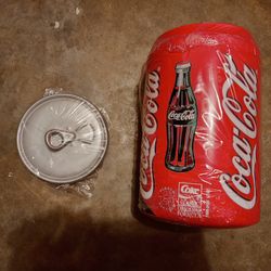 Vintage Coca Cola Can Cookie Jar 10 1/4