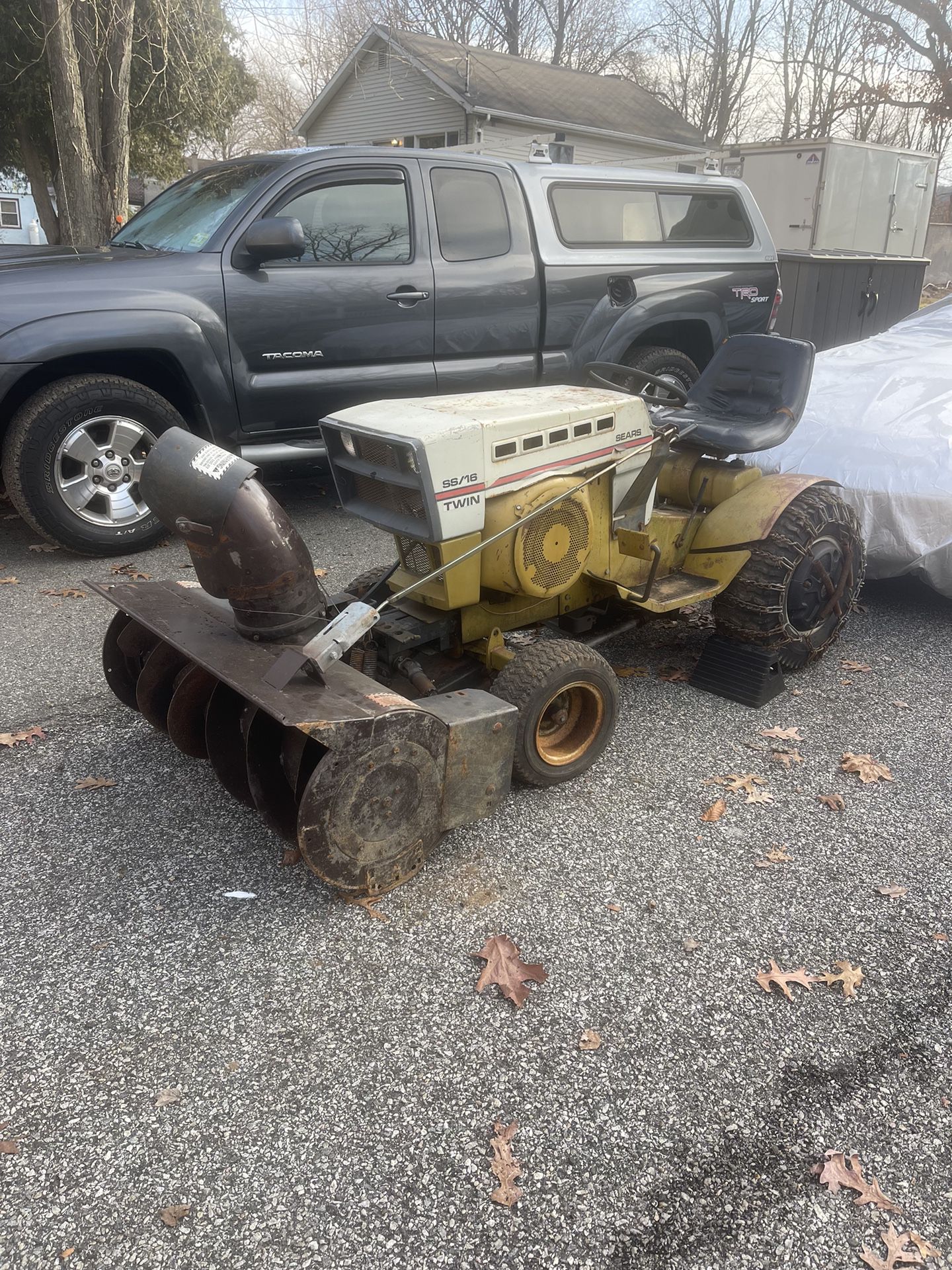 Sears SS/16 Twin  Tractor With Snow  Blower 