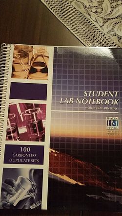 Student lab notebook