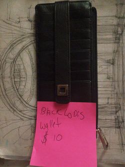 Black leather lodus wallet