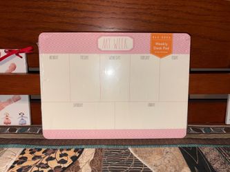 Rae Dunn My Week Desk Pad