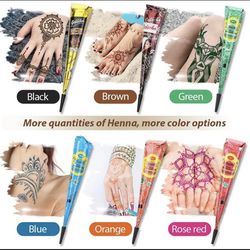 6 Henna Paste Cones  Thumbnail