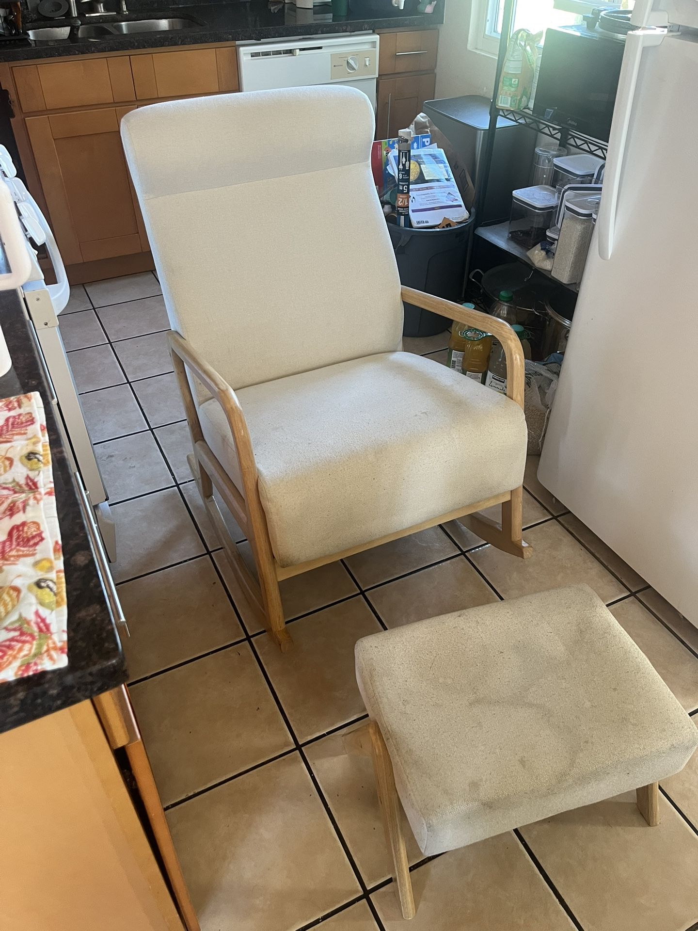 Rocking Chair and bench/footrest