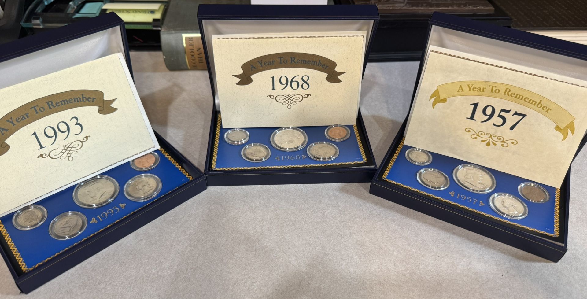 Year to remember coin collection 1957-1968-1993
