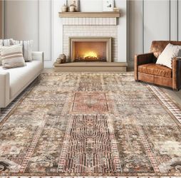 Washable Area Rug / Carpet 8’ x 10’