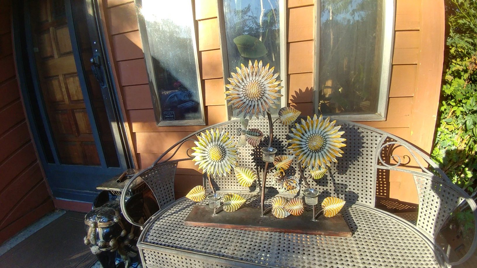 Metal art work. 27" H x 25" W