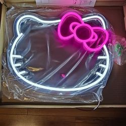 Brand new Hello Kitty LED mirror 12" x 14" with adjustable brightness
