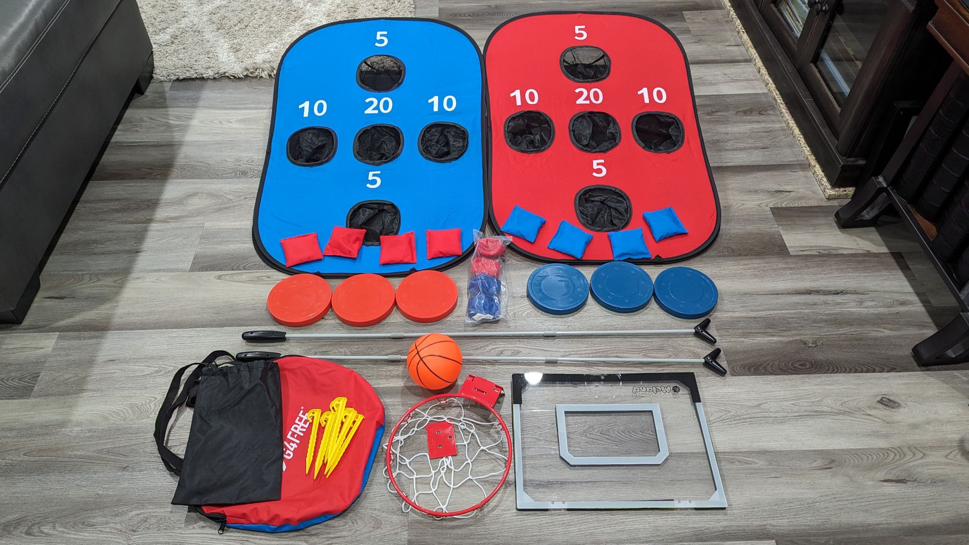 Basketball Cornhole Shuffleboard All Clean For $30