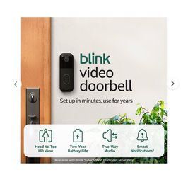 Blink Wireless Video Doorbell System,