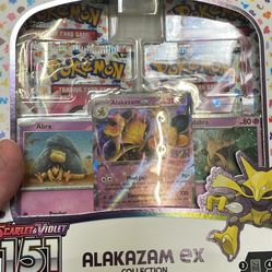 Scarlet And Violet 151 Alakazam Ex Collection Box