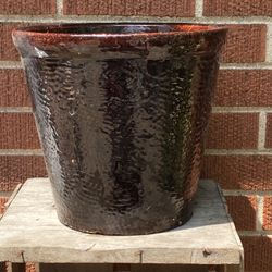 Glazed Ceramic Flower Pot
