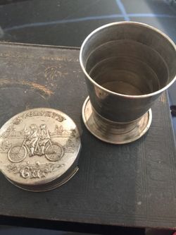 Bicycle metal cup 1909