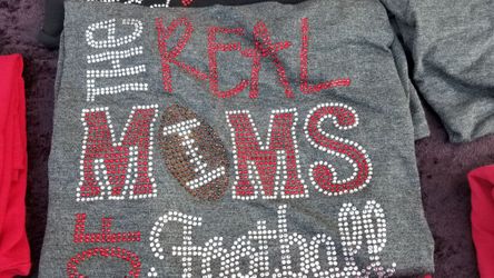 FOOTBALL MOM BLING SHIRTS