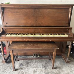 1921 Kimball Upright Piano with Bench