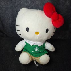 Collectible Hello Kitty x Starbucks Barista Plush