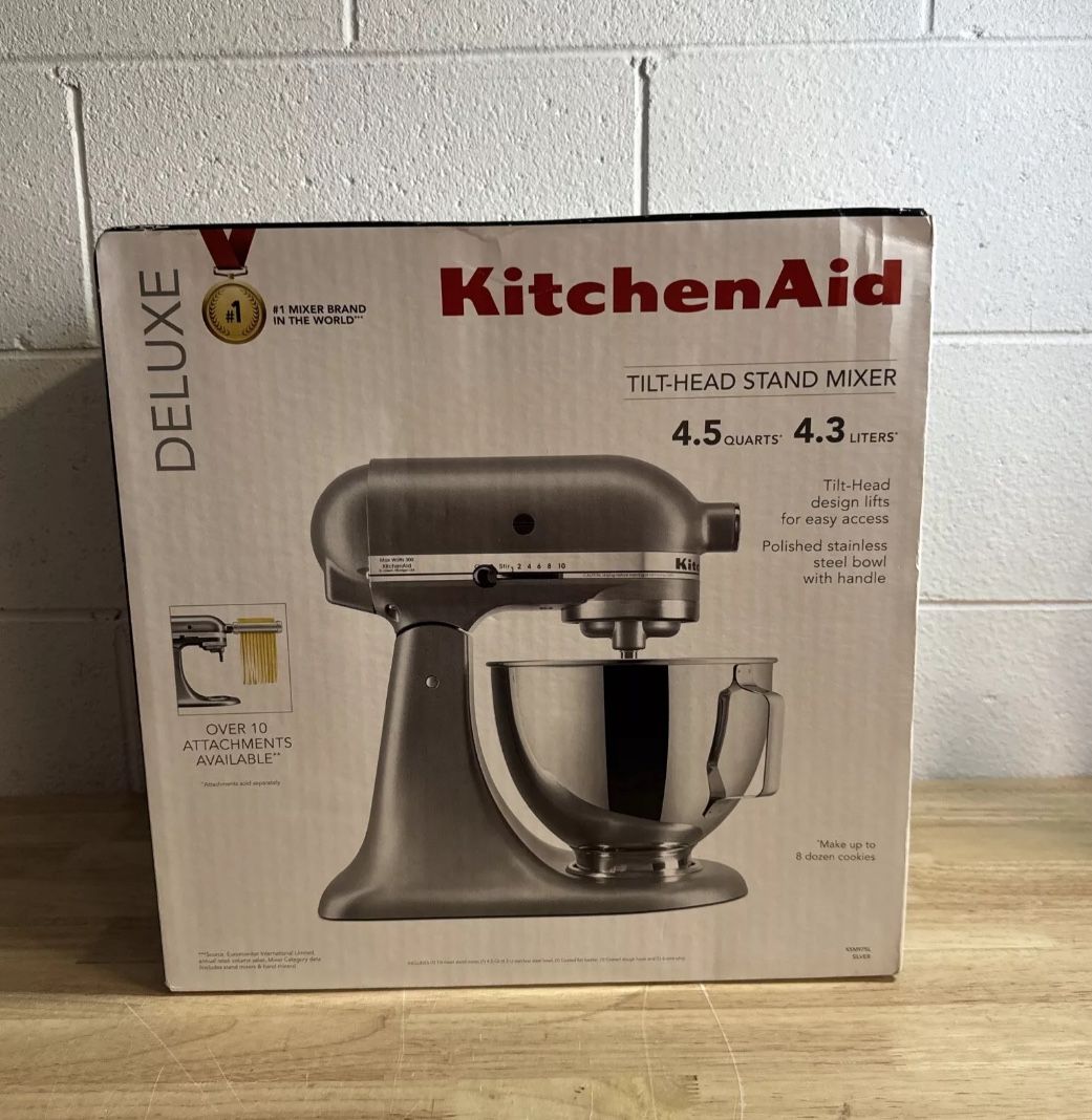 KitchenAid Deluxe 4.5 qt Standalone Mixer KSM97SL- Silver