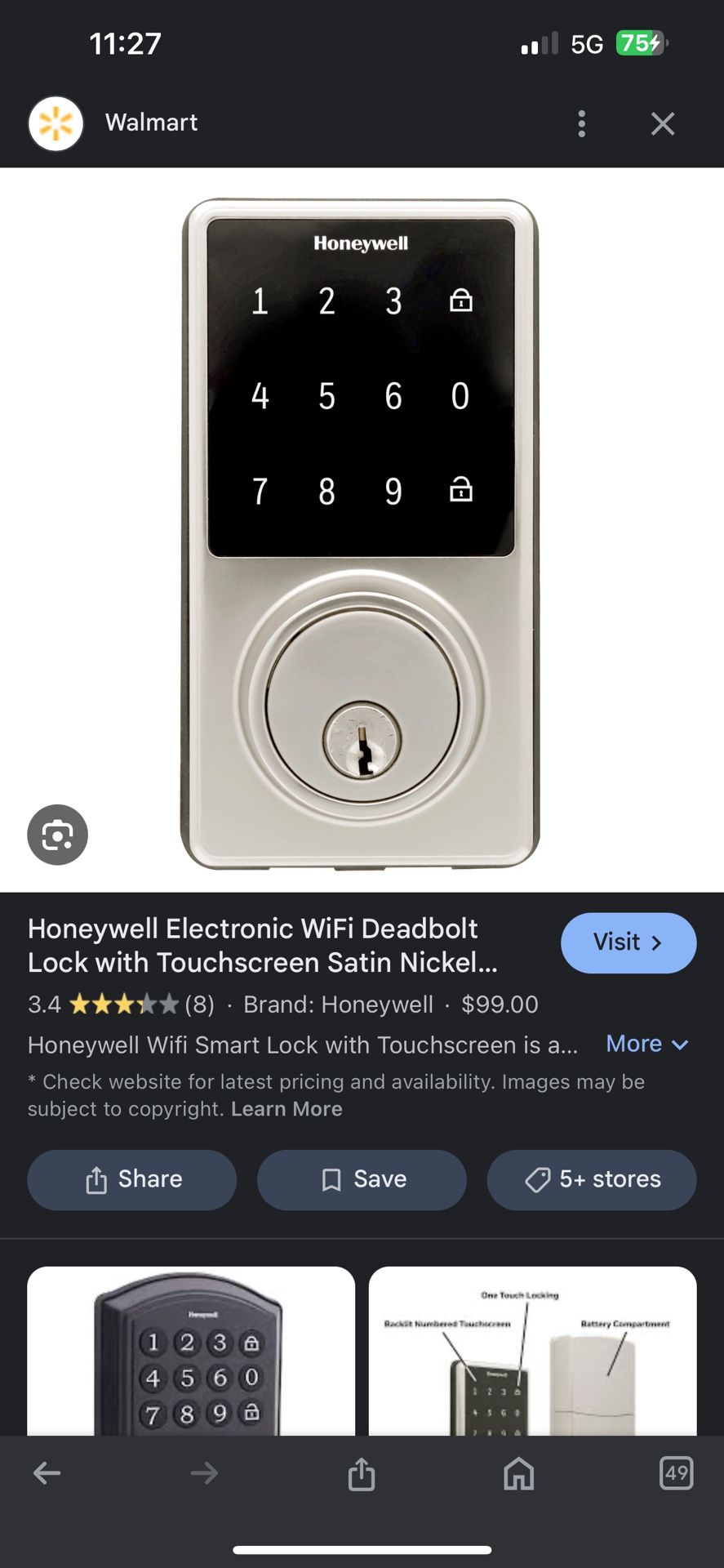 Honeywell Electronic Deadbolt Locks