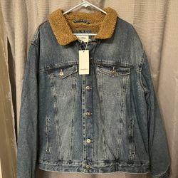 Men’s Goodfellow & Co Fur Lined Jean Jacket 