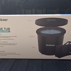 Brookstone cold plunge,  portable.