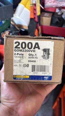 Square d 200 amp main breaker