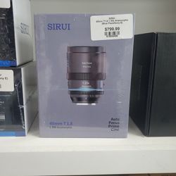 Sirui 40mm T1.8 Blue Flare Lens Sony E