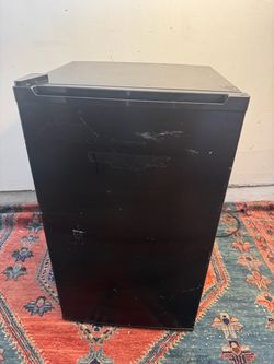 Mini refrigerator with freezer