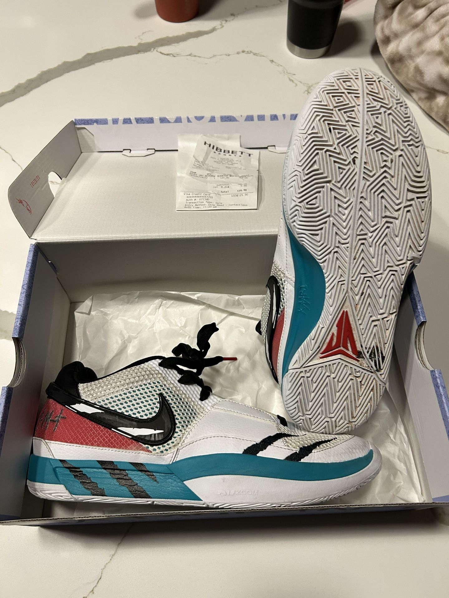 JA 1 Scratch Basketball Shoes Size 9