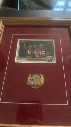 49ers Upper deck card and pin Joe Montana