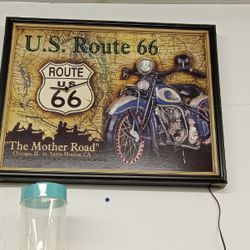 U.s Route 66 Light Up Sign 