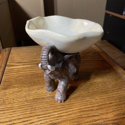 Elephant Holding Bowl 