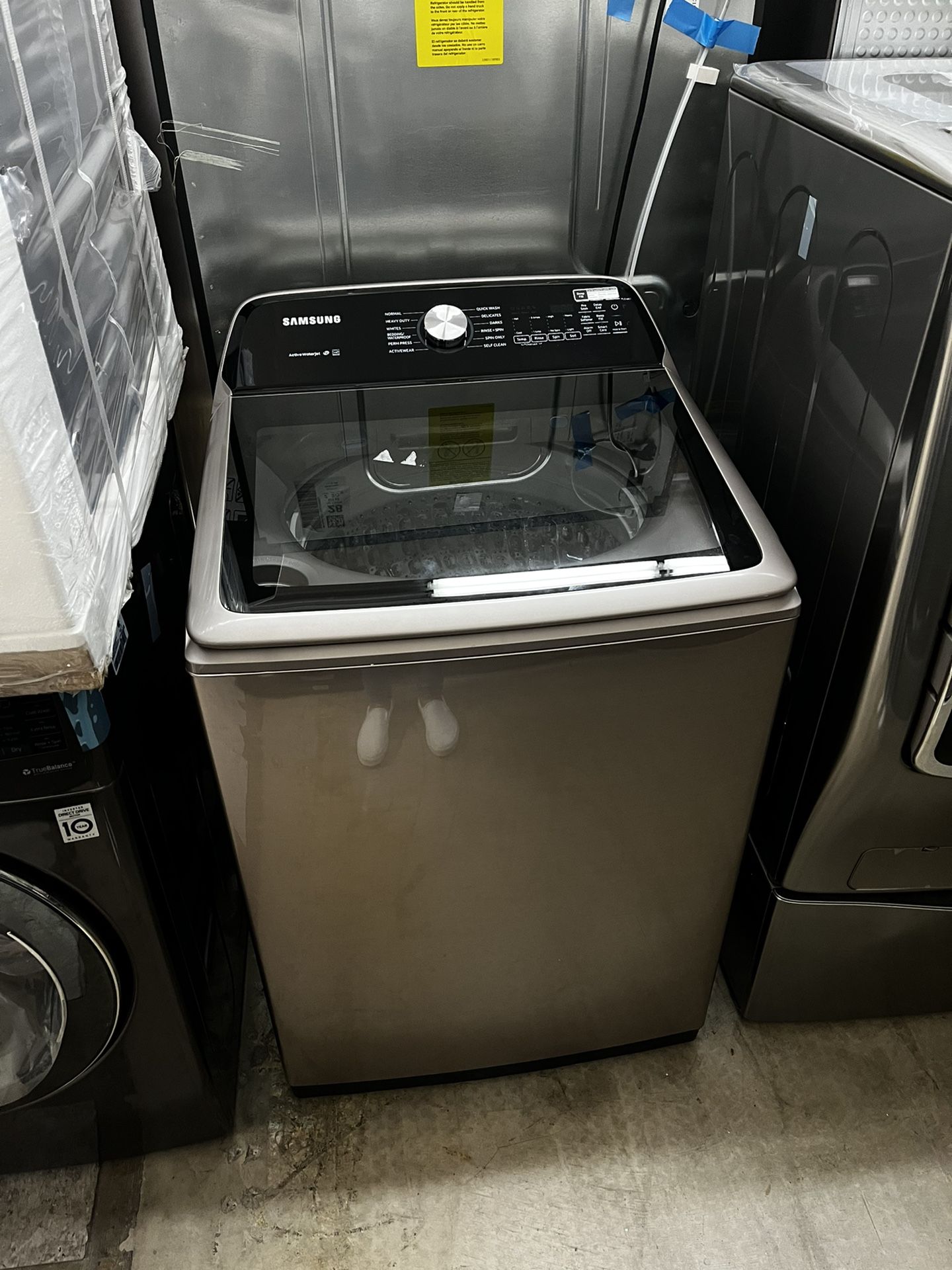 SAMSUNG CHAMPAGNE TOP LOAD WASHER