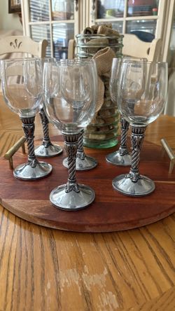 SET OF 6 BRIGHTON CELEBRATION WINE GOBLETS