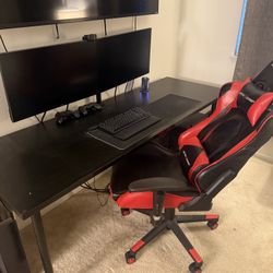 MOVING SALE Full Gaming Setup (Custom PC, Peripherals, Desk, Chair)