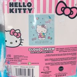 Hello Kitty Cloud Throw Blanket 