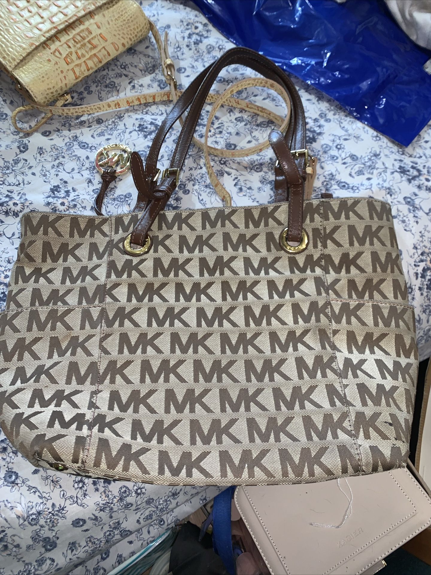 Michael Kors Brown Canvas Handbag