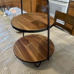 Wood Tier Tray