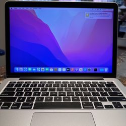 13” MacBook Pro Retina (A1502) 256GB SSD 8GB RAM