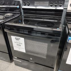 GE 30" 5 Burner Element Free-Standing Electric Range with Crisp Mode